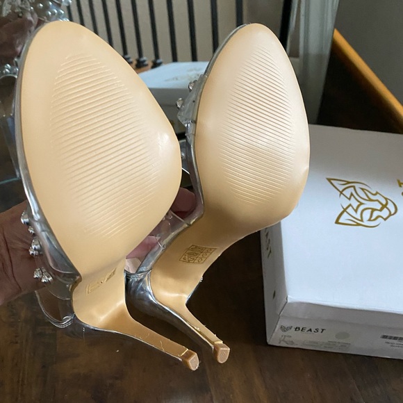 Beast silver and clear heels - Picture 3 of 8